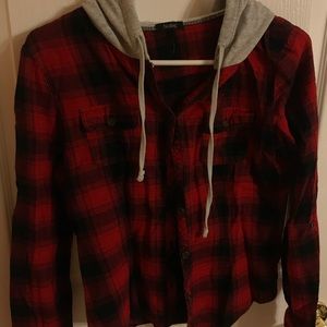Casual Flannel w/ Hood